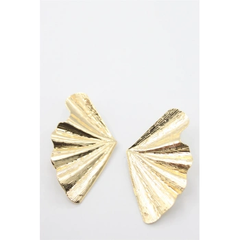 Yaprak Küpe - Altın