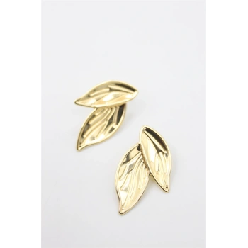 Yaprak Küpe - Altın