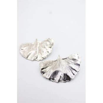 Yaprak Küpe - Gümüş