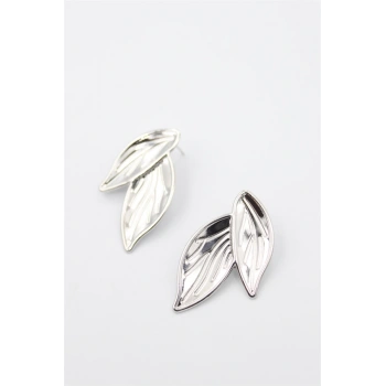 Yaprak Küpe - Gümüş