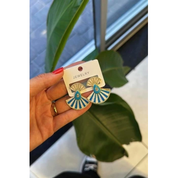 Yelpaze Küpe - Altın