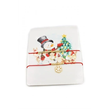 Yeni Yıl İp Bileklik - Kırmızı