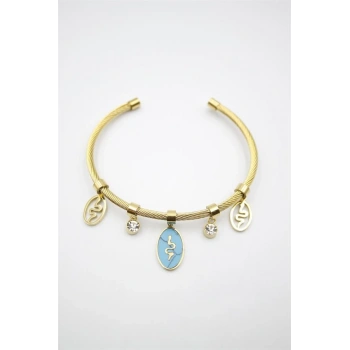 Yılan Örgü Bilezik - Altın