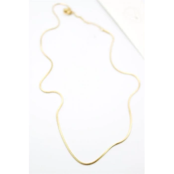 Yılan Zincir Kolye - 46cm - Altın