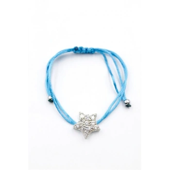 Yıldız İp Bileklik - Turkuaz