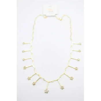 Yıldız Sallantılı Kolye - Altın