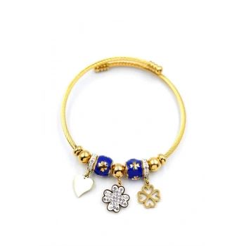 Yonca Charm Bilezik - Altın