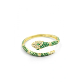 Zirkon Yılan Bilezik - Yeşil