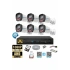 6 Kameralı Full HD Güvenlik Kamera Seti 320 GB HDD 5MP Gece Görüşlü (Siyah-Beyaz) Sabit İp Gerekmez