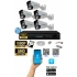 5 Kameralı AHD Full HD 9 LED 5MP Kamera Seti - 320 GB HDD Dahil Gece (Renkli) Görüş