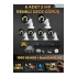 6 Kameralı Set 1000 Gb Hdd Full Hd Gece Görüşlü Güvenlik Kamerası Sistemi-Sabit İp Gerektirmez-