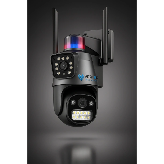 2MP Akıllı Wi-Fi Speed Dome IP Güvenlik Kamerası – Gece Görüşlü, Çift Antenli, 360° Dönebilen