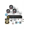 3 Kameralı Full HD Güvenlik Kamera Seti 320 GB HDD 5MP Gece Görüşlü (Siyah-Beyaz) Sabit İp Gerekmez