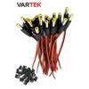 50 Adet DC Power Jak Konnektör Seti – CCTV Kamera Güç Bağlantı Ucu (Erkek)