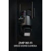 2MP Akıllı Wi-Fi Speed Dome IP Güvenlik Kamerası – Gece Görüşlü, Çift Antenli, 360° Dönebilen