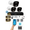3 Kameralı 5MP Full HD Gece Renkli Güvenlik Seti (320 GB HDD)