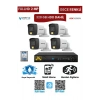 4 Kameralı Güvenlik Kamera Seti 2MP 1080P Gece Renkli Tak Çalıştır Hazır Sistem + 320 GB HDD