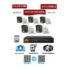 5 Kameralı Güvenlik Kamera Seti 2MP 1080P Gece Renkli Tak Çalıştır Hazır Sistem + 1000 GB HDD