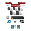 5 Kameralı Güvenlik Kamera Seti 2MP 1080P Gece Renkli Tak Çalıştır Hazır Sistem + 500 GB HDD