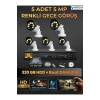 5 Kameralı Set 320 Gb Hdd Full Hd Gece Görüşlü Güvenlik Kamerası Sistemi-Sabit İp Gerektirmez-