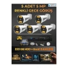 5 Kameralı Güvenlik Kamerası Seti, 320GB HDD Gece Renkli Full HD -Uzaktan İzleme Tak Çalıştır Sistem