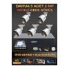 5 Kameralı 2MP Gece Renkli Güvenlik Kamerası Seti, 1000 GB HDD, FullHD İç Dış Mekan Uyumlu