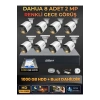 8 Kameralı 2MP Gece Renkli Güvenlik Kamerası Seti, 1000 GB HDD, FullHD İç Dış Mekan Uyumlu