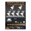 6 Kameralı 2MP Gece Renkli Güvenlik Kamerası Seti, 320 GB HDD, FullHD İç Dış Mekan Uyumlu