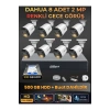 8 Kameralı 2MP Gece Renkli Güvenlik Kamerası Seti, 500 GB HDD, FullHD İç Dış Mekan Uyumlu