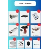 5 Kameralı 6 Atom Led Gece Renkli Görüşlü Güvenlik Kamerası Seti + 500 GB HDD