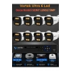 8 Kameralı Ultra 6 Ledli 5MP Sony Lensli Gece Renkli Güvenlik Kamerası Seti 500 GB HDD