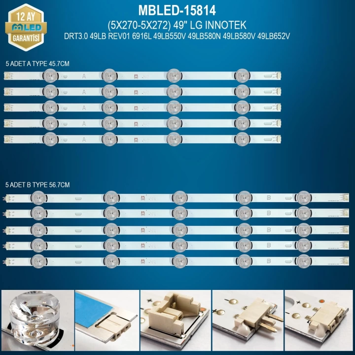 (5X270-5X272) 49 İnç Lg İnnotek Drt3.0 49Lb Rev01 6916L 49Lb550V 49Lb580N 49Lb580V 49Lb652V