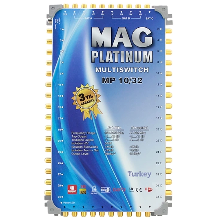 10*32 KASKATLI UYDU SANTRALİ  ShopZum  PLATINUM