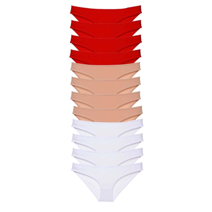 12 adet Süper Eko Set Likralı Kadın Slip Külot 508