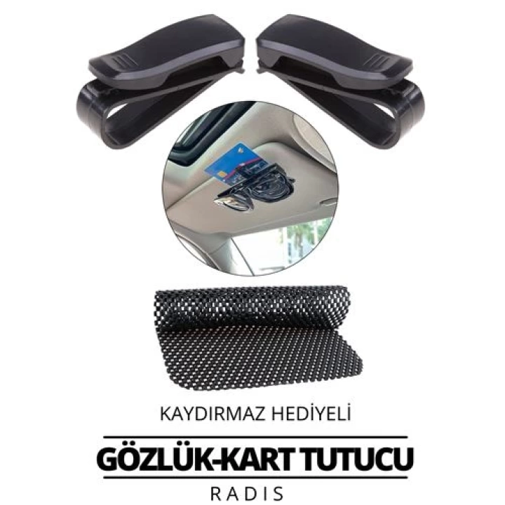 2 ADET Araç Gözlük Tutucu Kaydırmaz Ped HEDİYELİ 428386