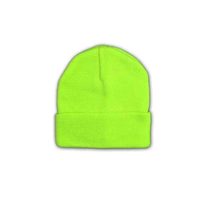 2 adet Unisex Basic Düz Bere Gri Neon