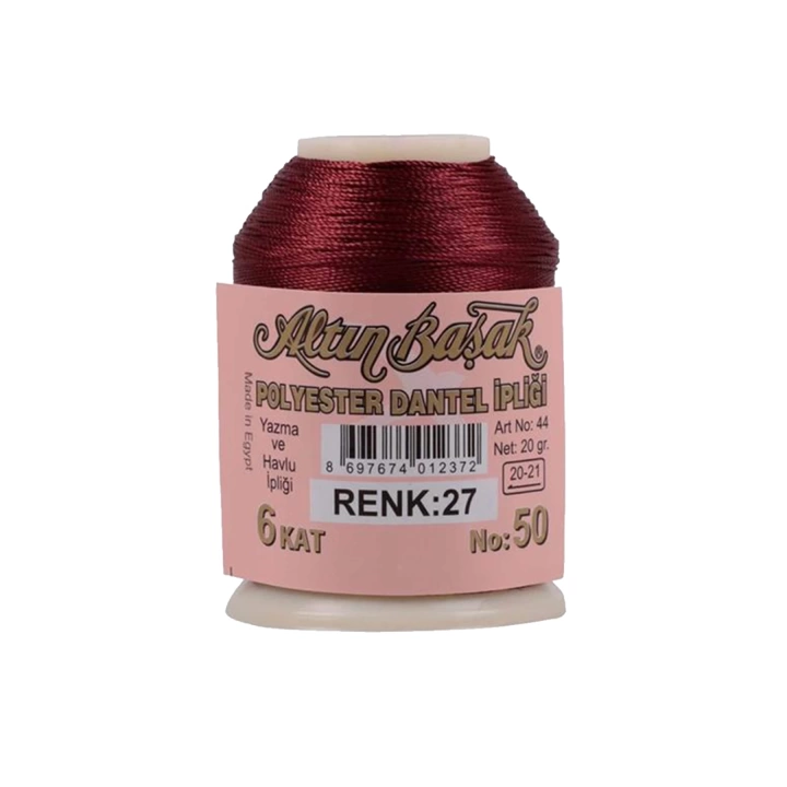 3 Adet Altınbaşak Oya ve Dantel İpi 20 gr - Royaleks - No: 027