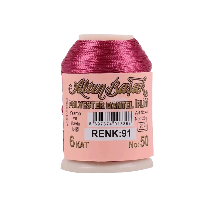 3 Adet Altınbaşak Oya ve Dantel İpi 20 gr - Royaleks - No: 091