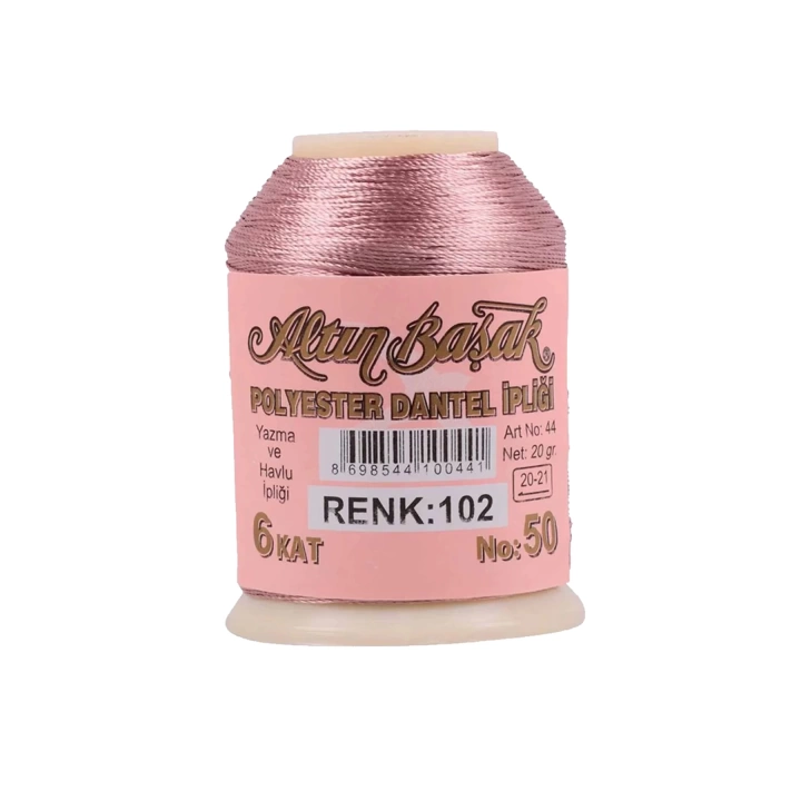 3 Adet Altınbaşak Oya ve Dantel İpi 20 gr - Royaleks - No: 102