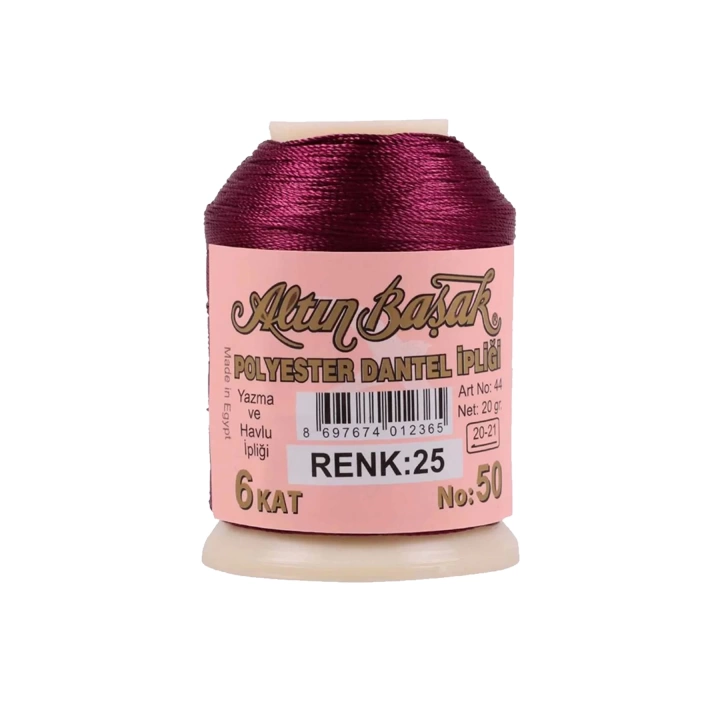 3 Adet Altınbaşak Oya ve Dantel İpi 20 gr - Royaleks - No: 650 - 025 - 292