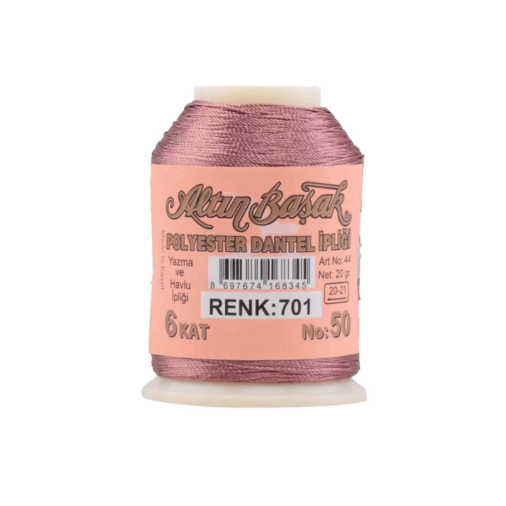 3 Adet Altınbaşak Oya ve Dantel İpi 20 gr - Royaleks - No: 701