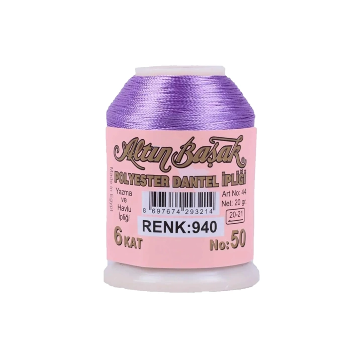 3 Adet Altınbaşak Oya ve Dantel İpi 20 gr - Royaleks - No: 940