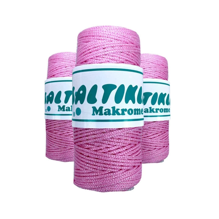 3 Adet Polyester Simli Makrome İpi SS-1545