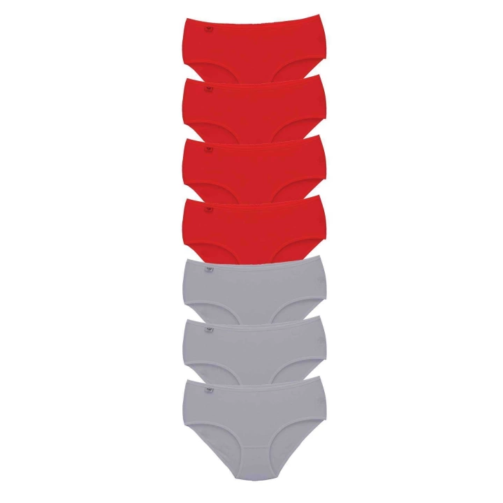 7 Adet Tutku Kadın Yüksek Bel Bato İnce Lastik Külot S6