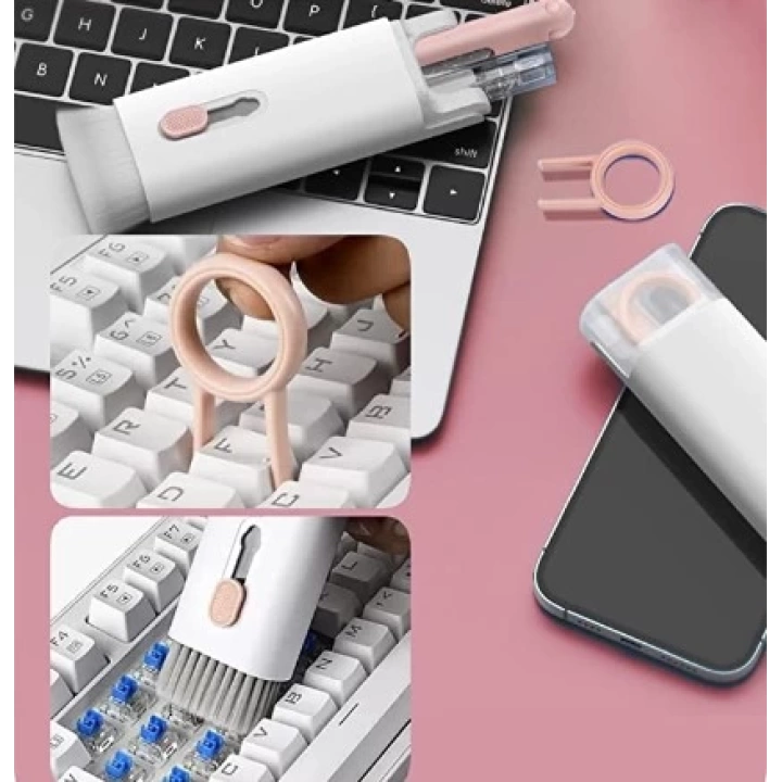 7 Parça Özel Kutusunda Airpods Fonksiyonel ShopZum Çok Amaçlı Klavye Ekran Kulaklık Temizleme Kiti