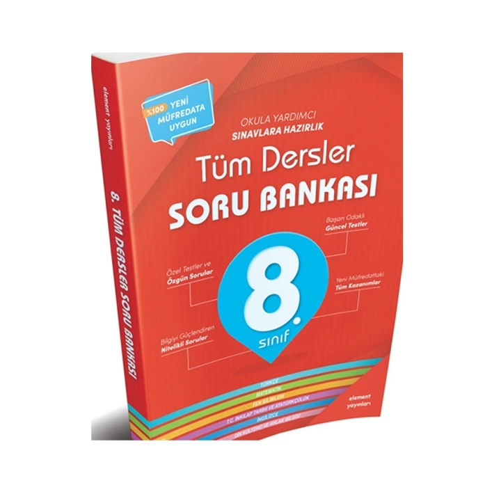 8. Sınıf Tüm Dersler Soru Bankası Element Yayınları