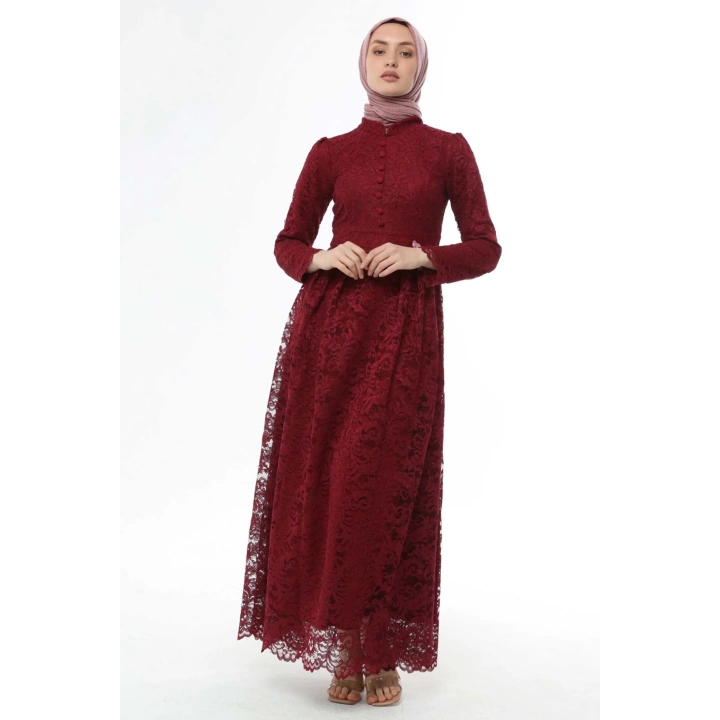 Ahunisa Henna Abiye Bordo 5646