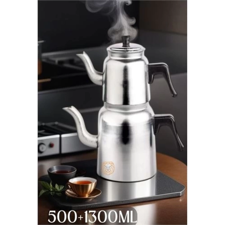 Alüminyum Çaydanlık Seti 500+1300 ML 719492