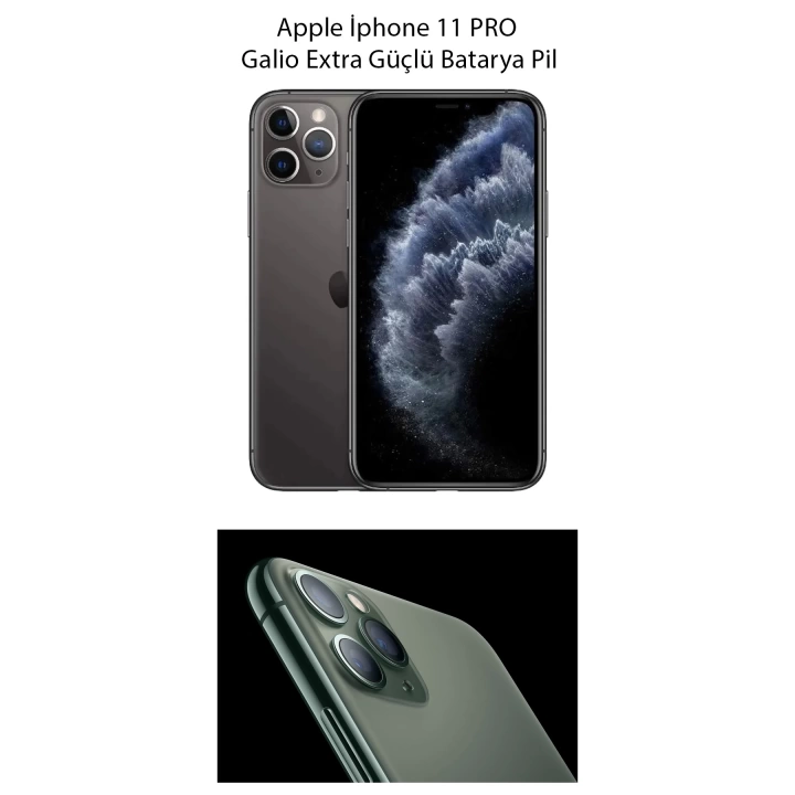 Apple İphone 11 PRO Galio Extra Güçlü Batarya Pil 3046 Mah