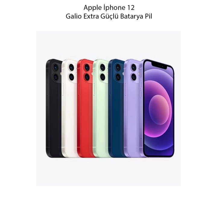 Apple İphone 12 Galio Extra Güçlü Batarya Pil 2815 Mah